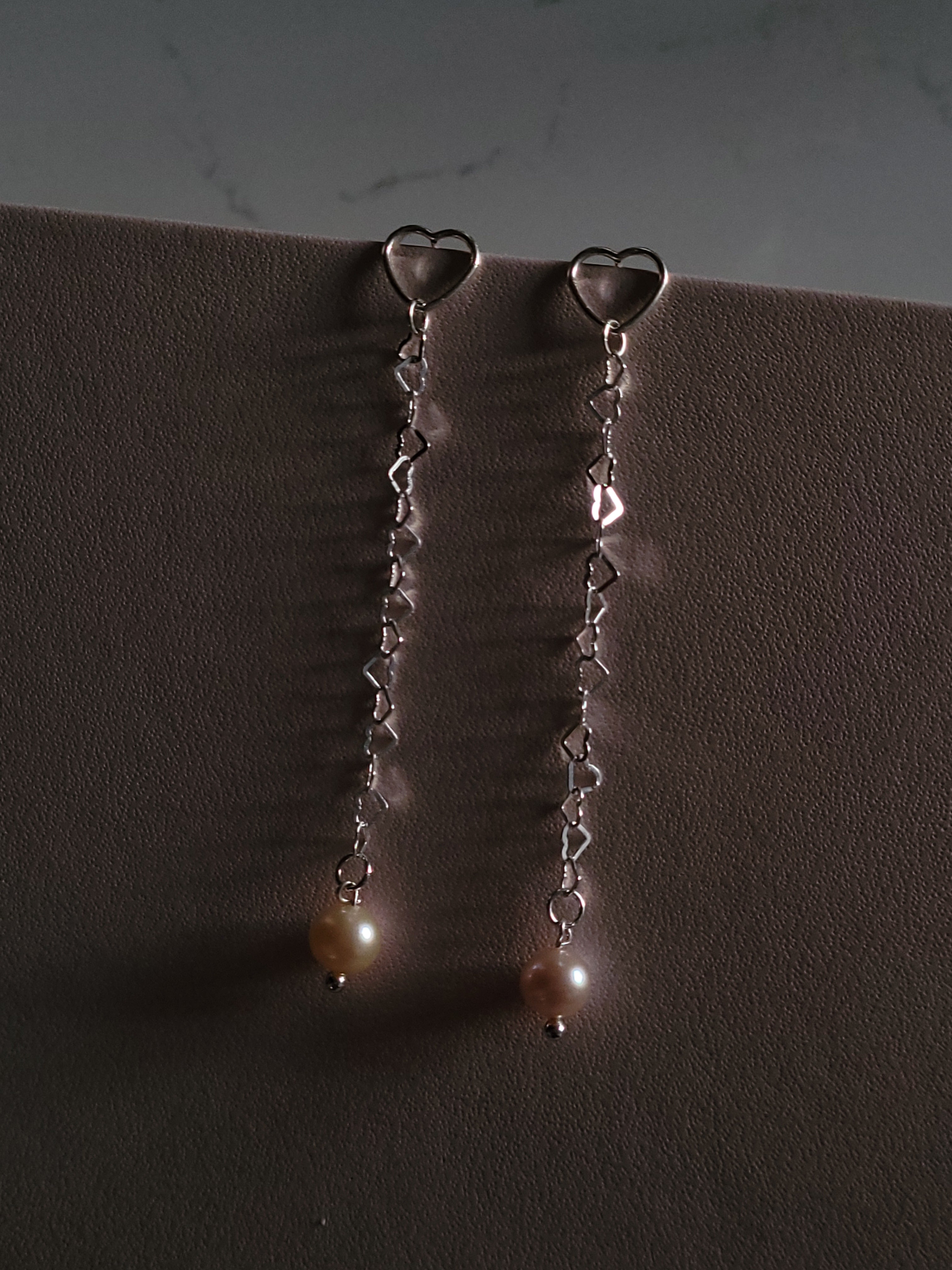 Cascading Bubble Heart Earrings