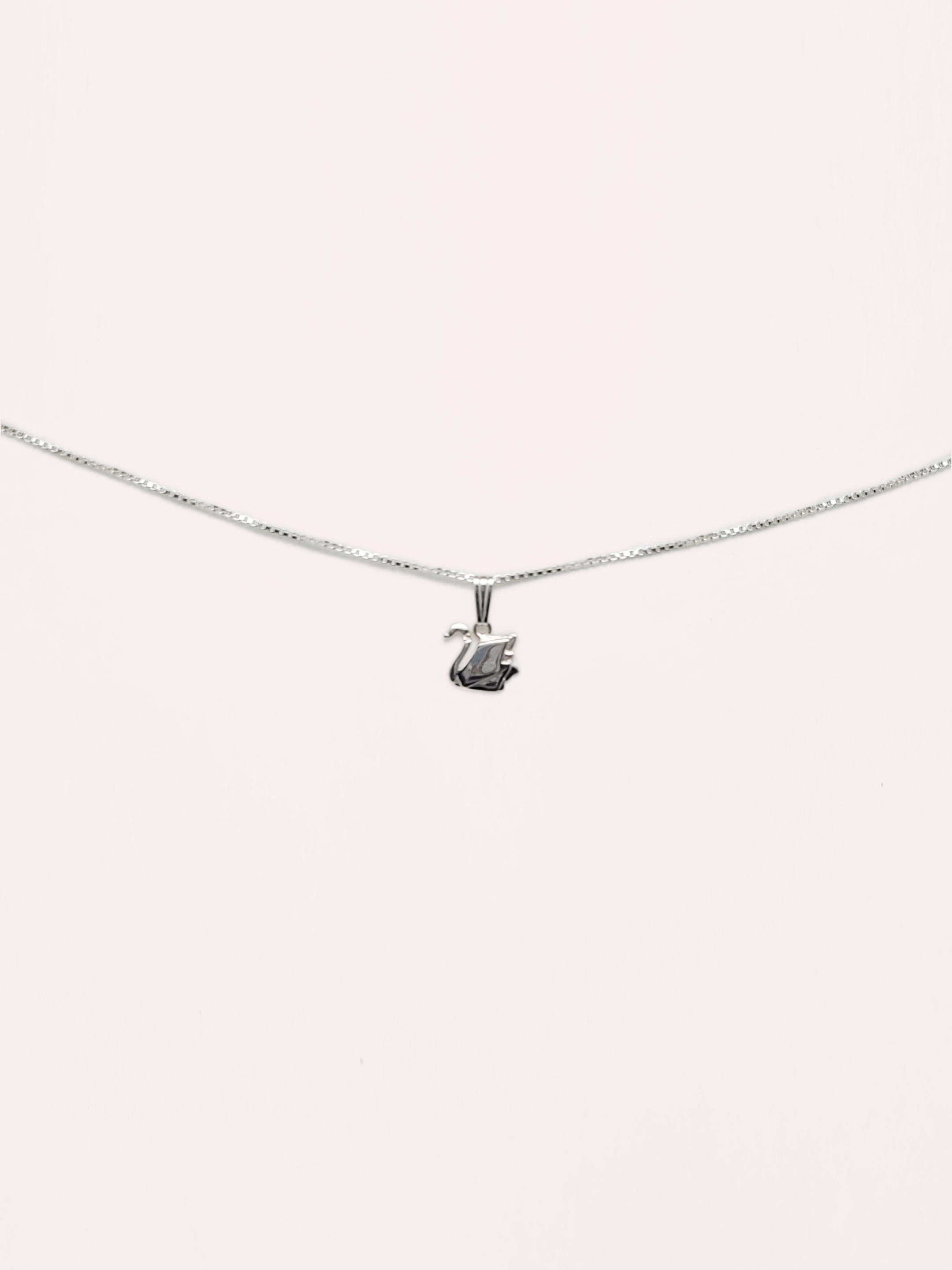 Origami Swan Necklace