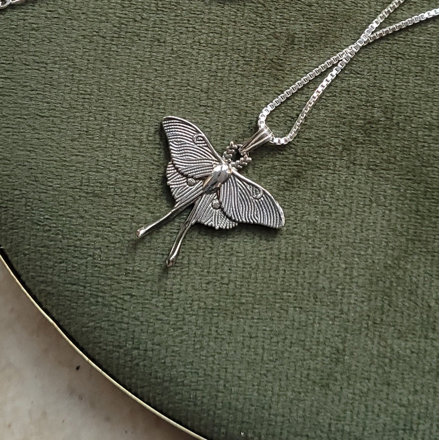 Luna Moth Necklace