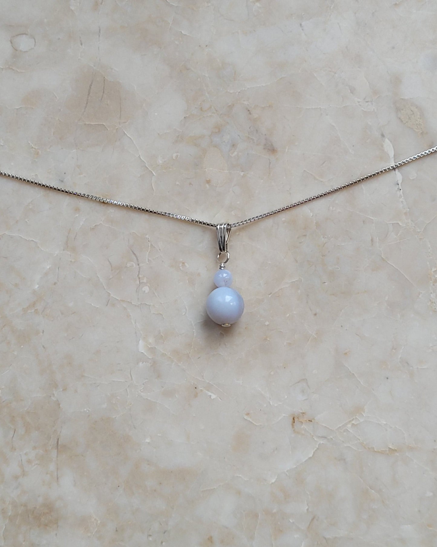 Chalcedony Pendant Necklace