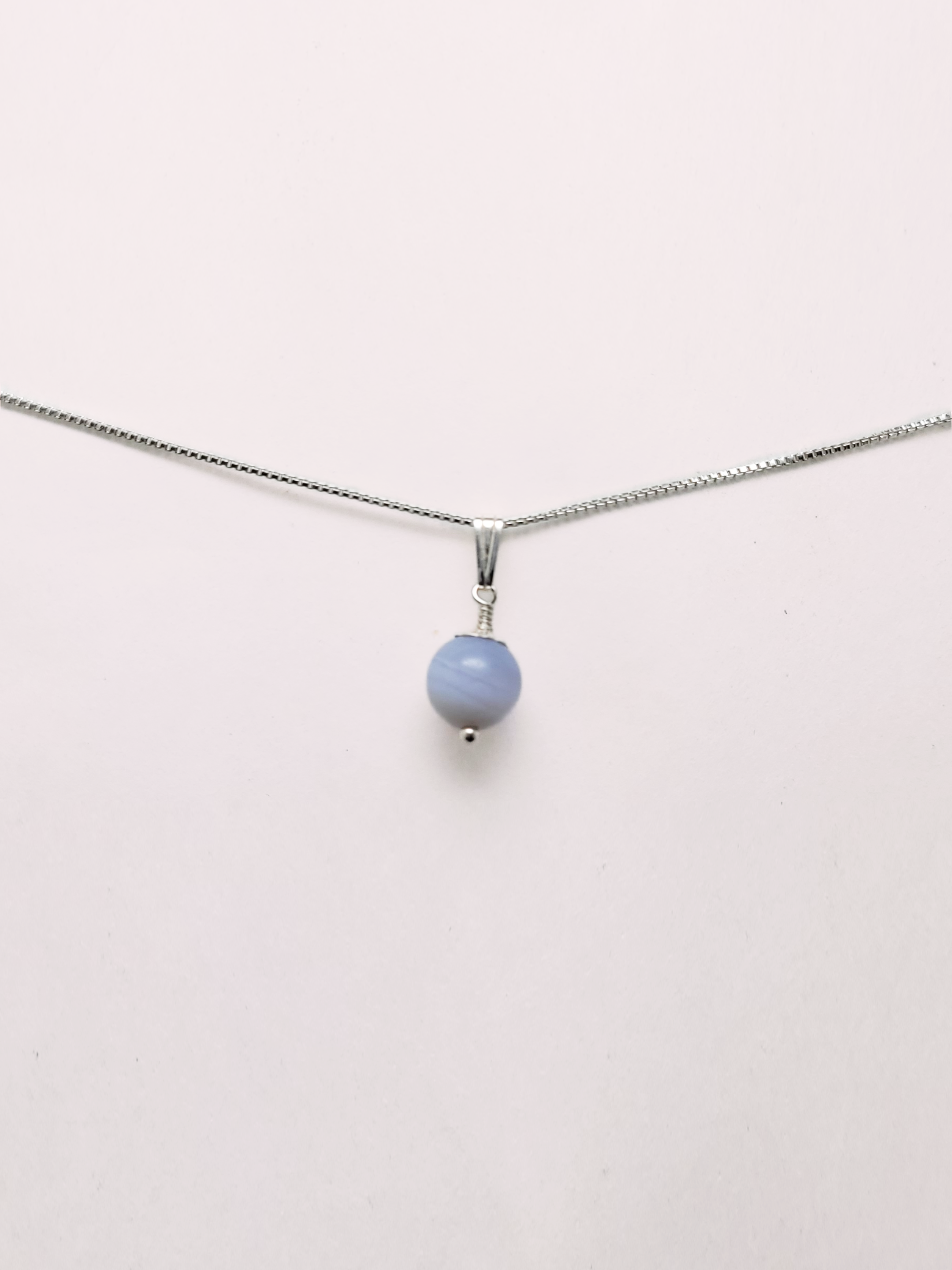 Chalcedony Pendant Necklace