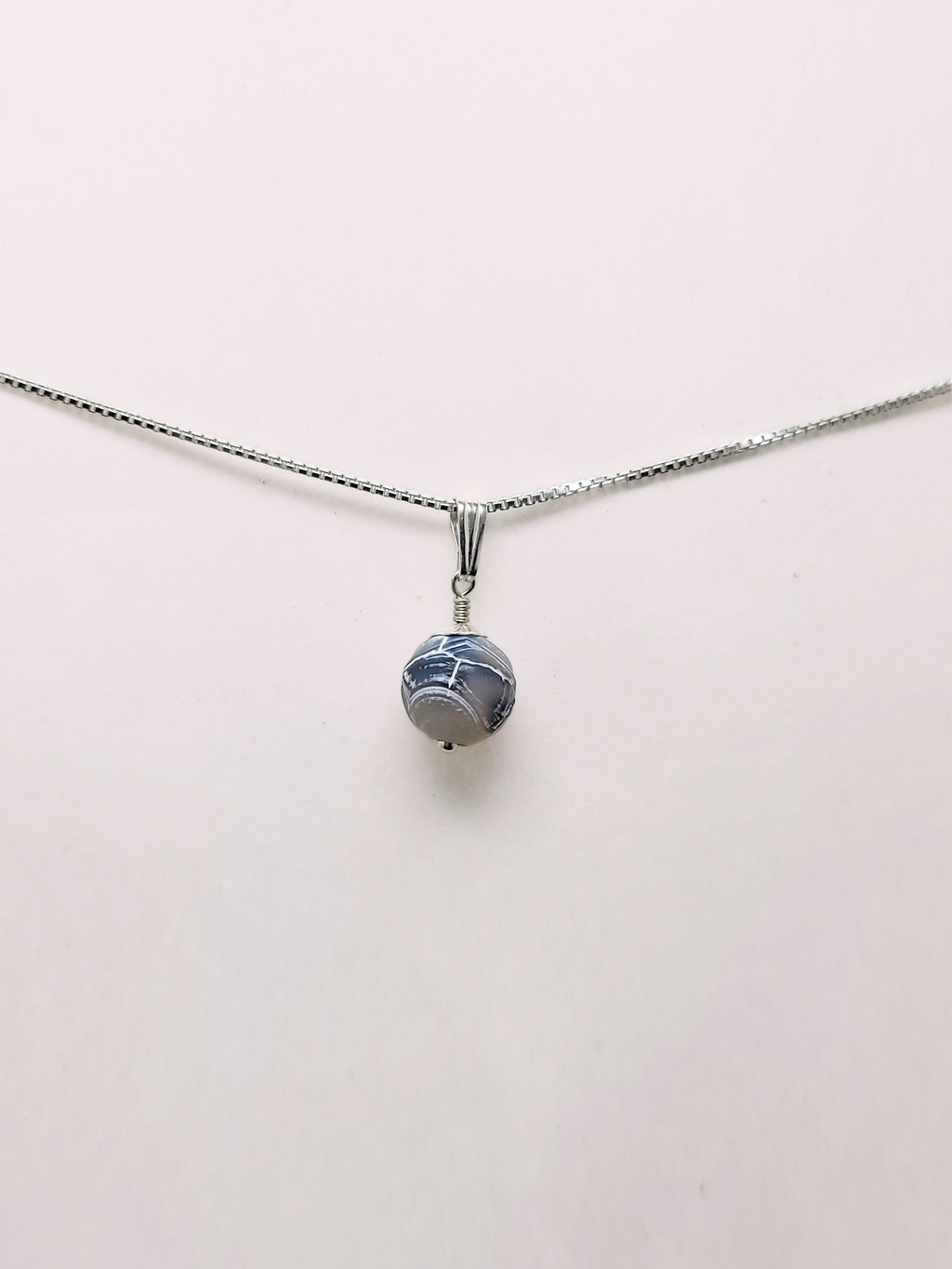 Fire Agate Pendant Necklace