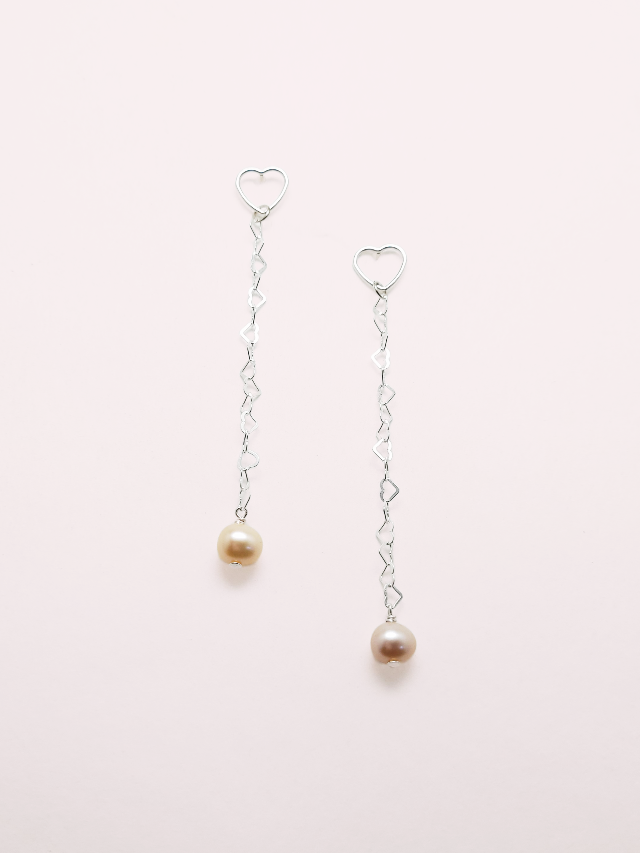 Cascading Bubble Heart Earrings