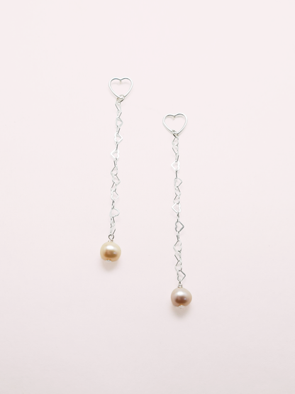 Cascading Bubble Heart Earrings