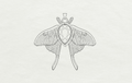 Moonstone Moth Choker