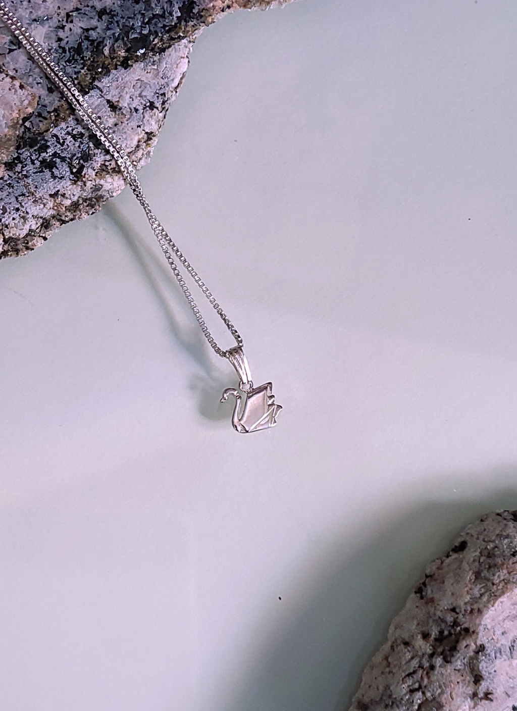 Origami Swan Necklace