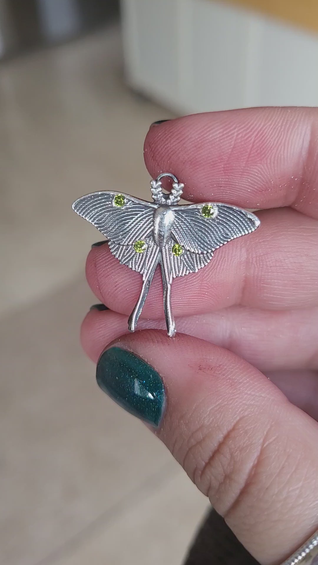 Peridot Luna Moth