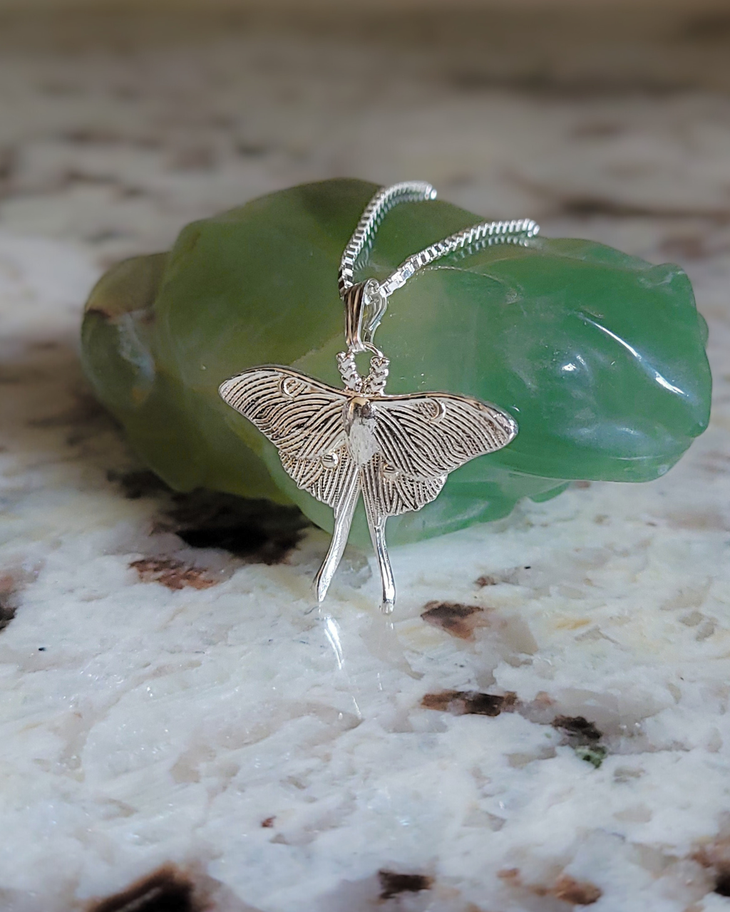 Luna Moth Necklace