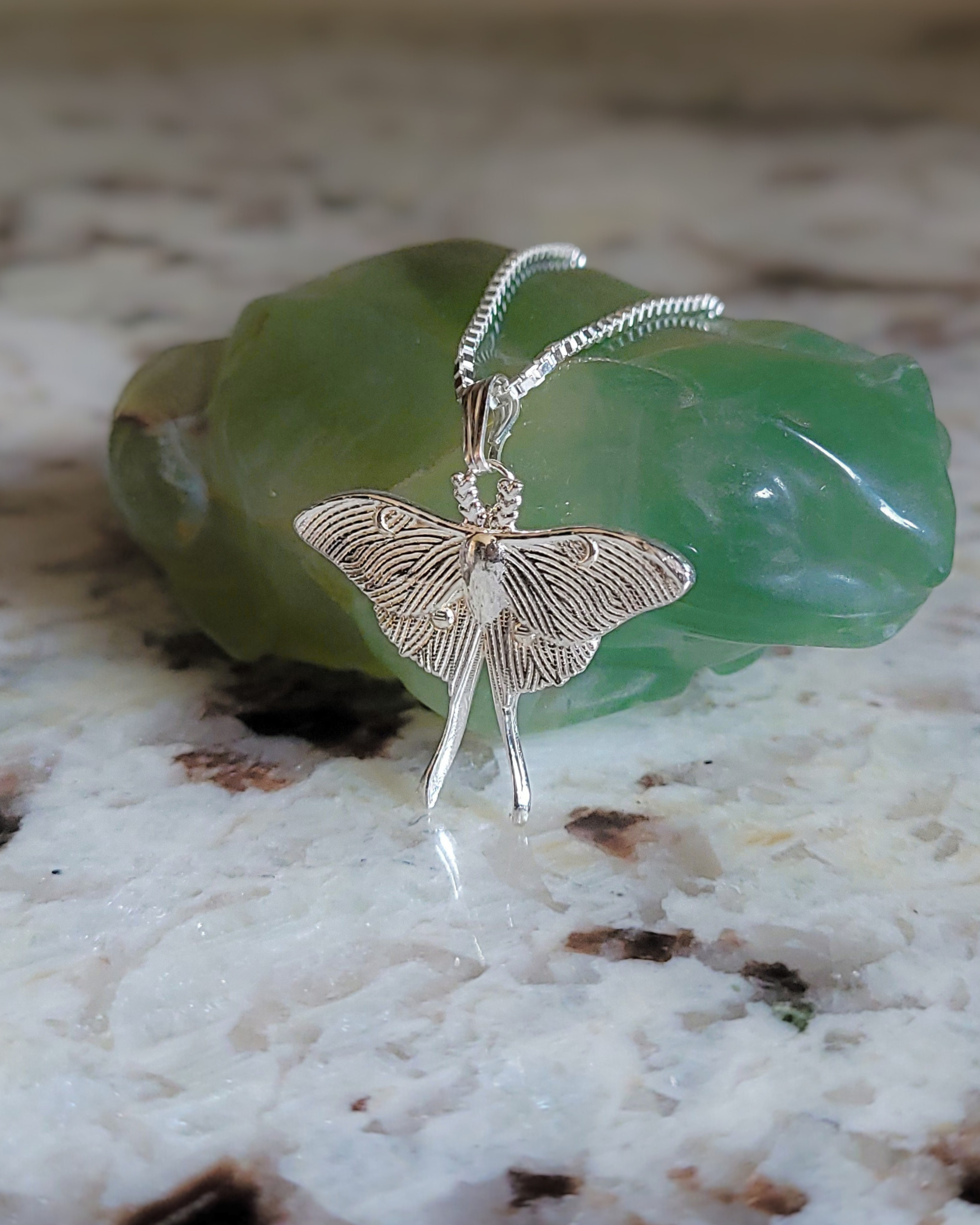 Luna Moth Necklace