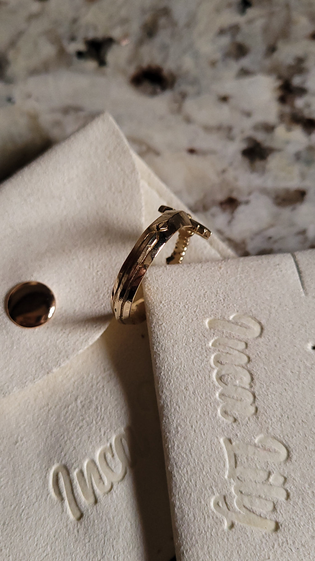 White Goddess Sword Ring