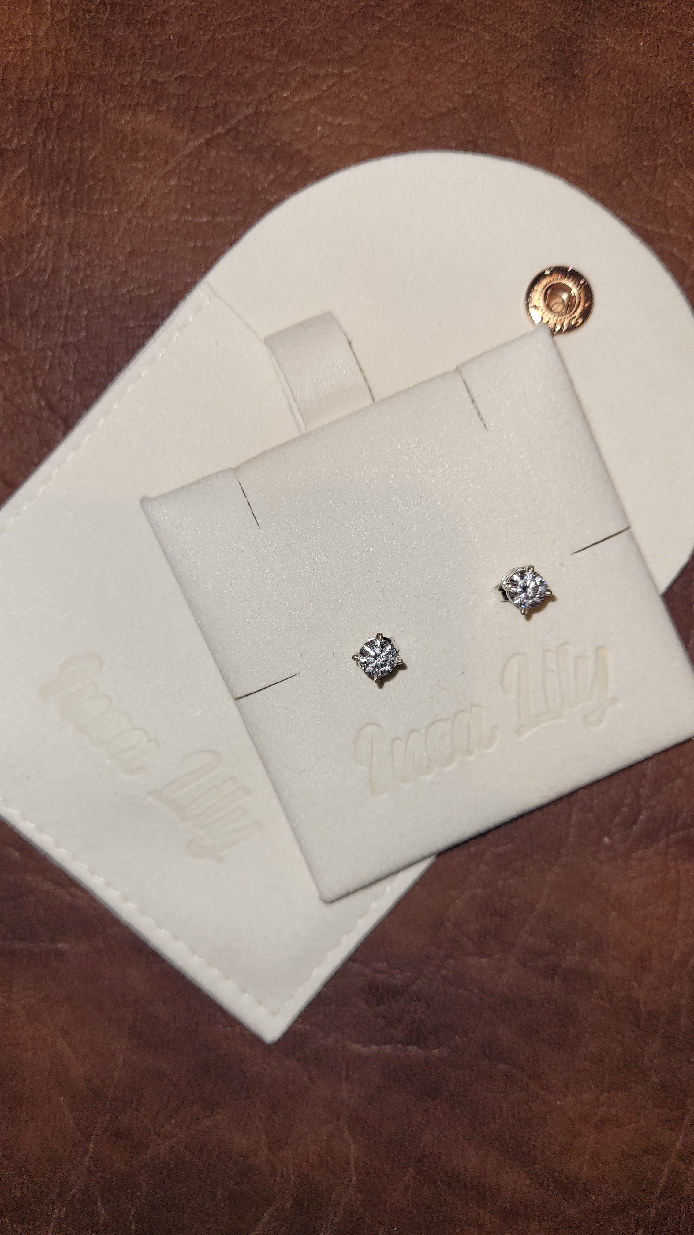 Round Moissanite Earrings