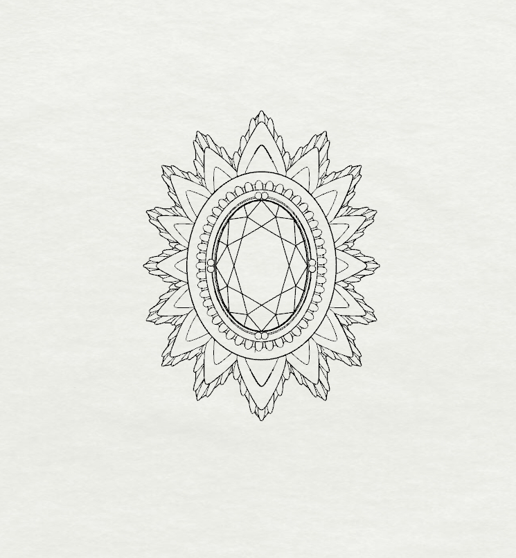 Opal Star Burst Pendant