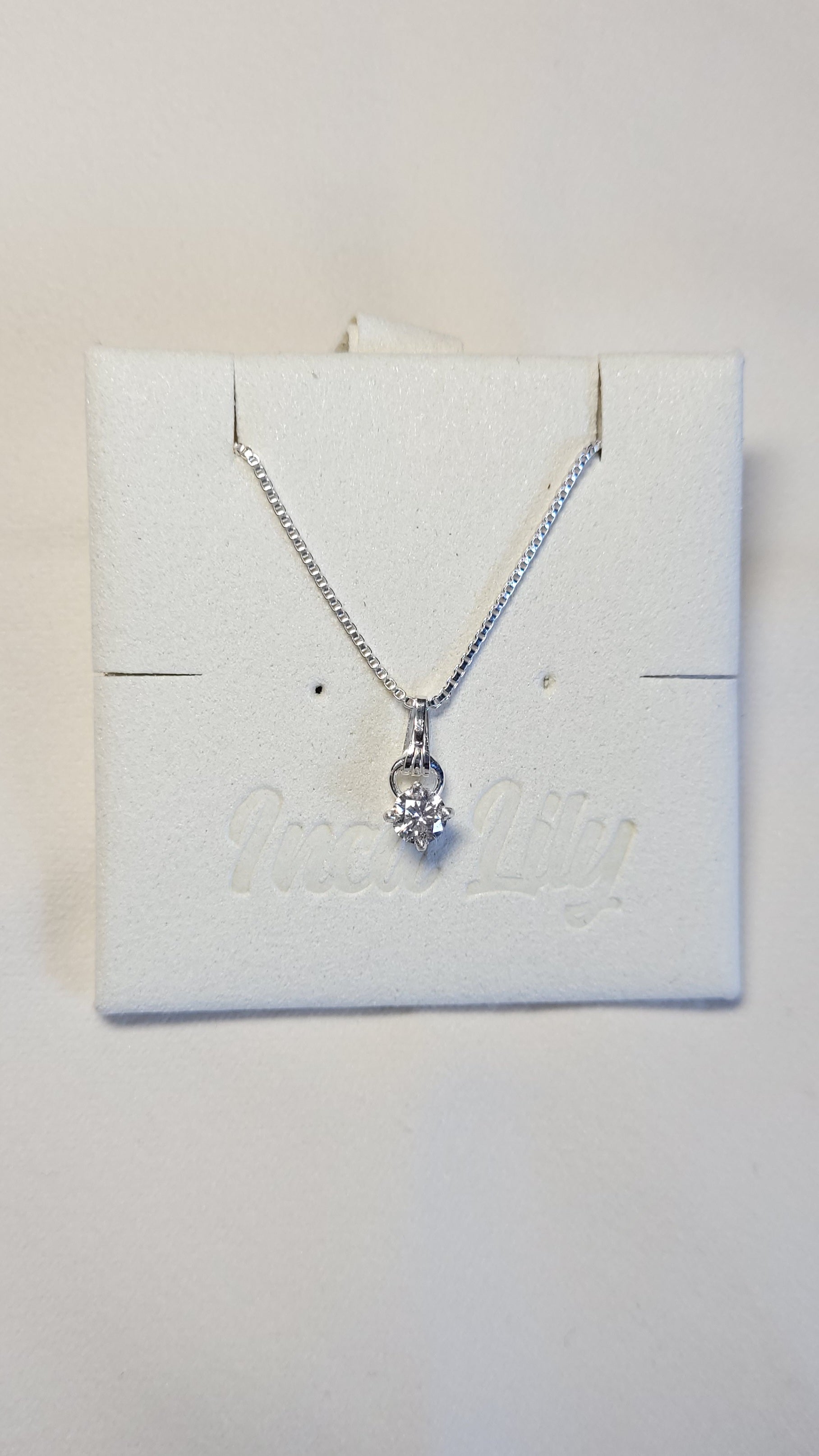 Round Moissanite Necklace