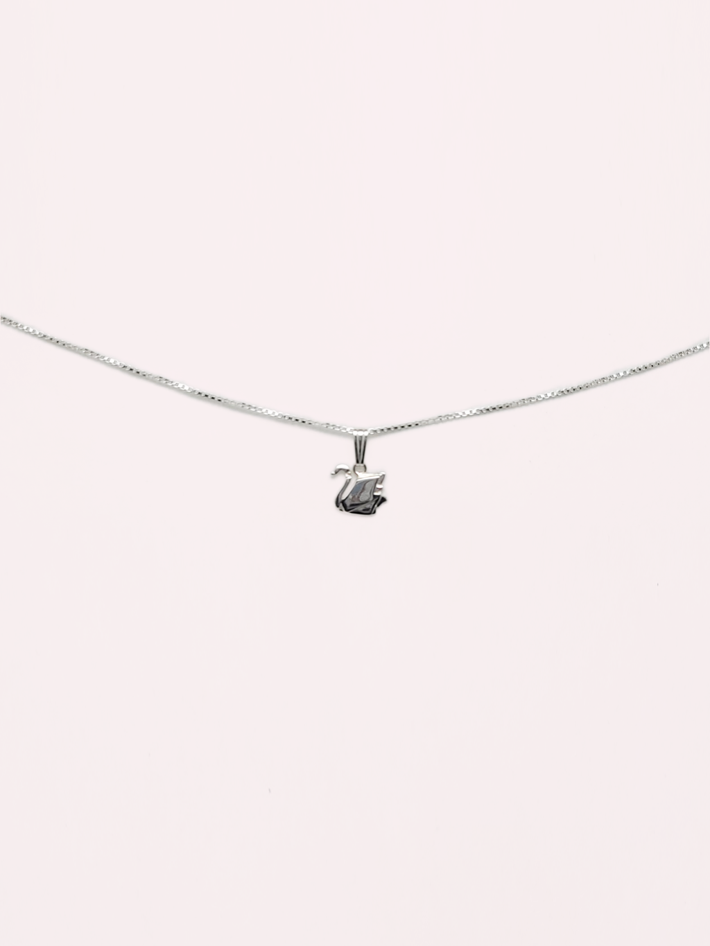 Origami Swan Necklace
